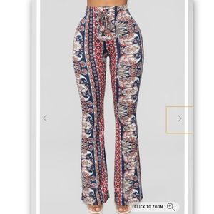 *Brand New* Blue Multi Boho Baby Pants